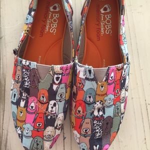 BOBS for Skechers dog print shoes